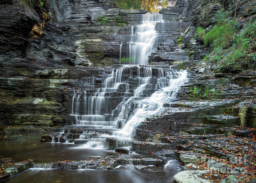 Falls Creek Gorge Trail Ithaca New York Photograph by Karen Jorstad