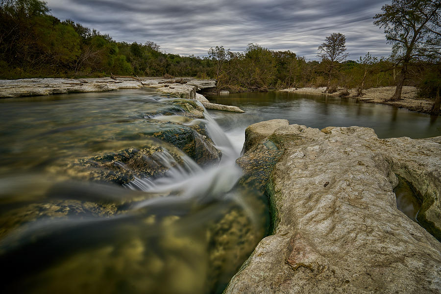 Austin Photograph - Texas Hill Country Falls by Jonathan Davison