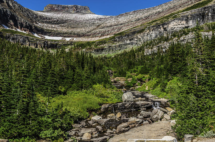 Falls In Glacier National Park Photograph by Yeates Photography - Fine ...