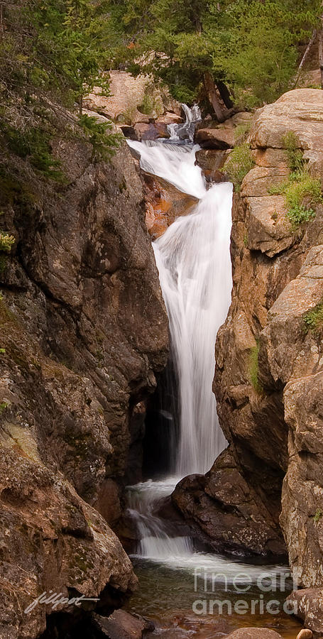 Rocky Mountain National Park Photograph - Falls on Falling River by Bon and Jim Fillpot