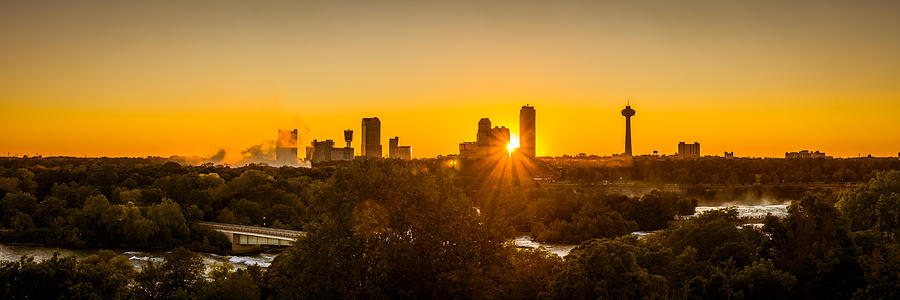 Falls View Sunset Photograph by Chris Bordeleau