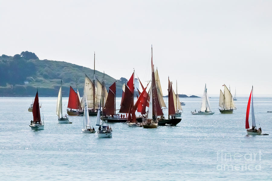 Falmouth Parade of Sail and Power at St Anthony Lighthouse Photograph