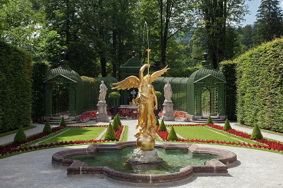Fama, the Goddess of Fame in Western Parterre Photograph by Aivar Mikko