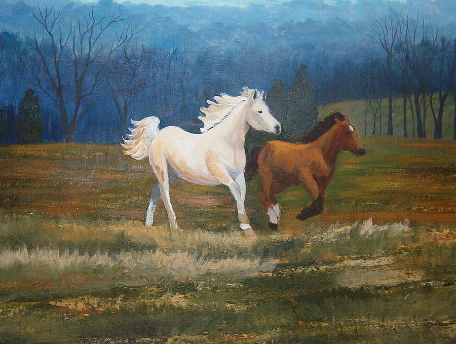 Fame and Nevada Painting by Tami Booher Fame and Nevada Painting by Tami Booher