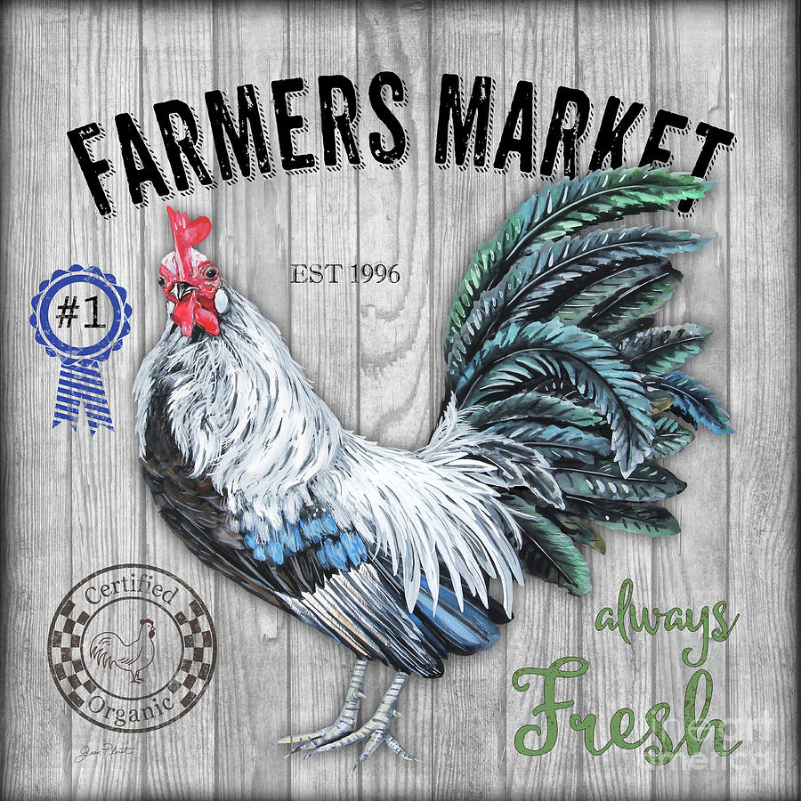 Farmers Market 4 Mixed Media by Jean Plout