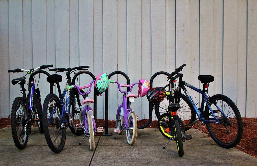 Family Bicycles Photograph by Cynthia Guinn