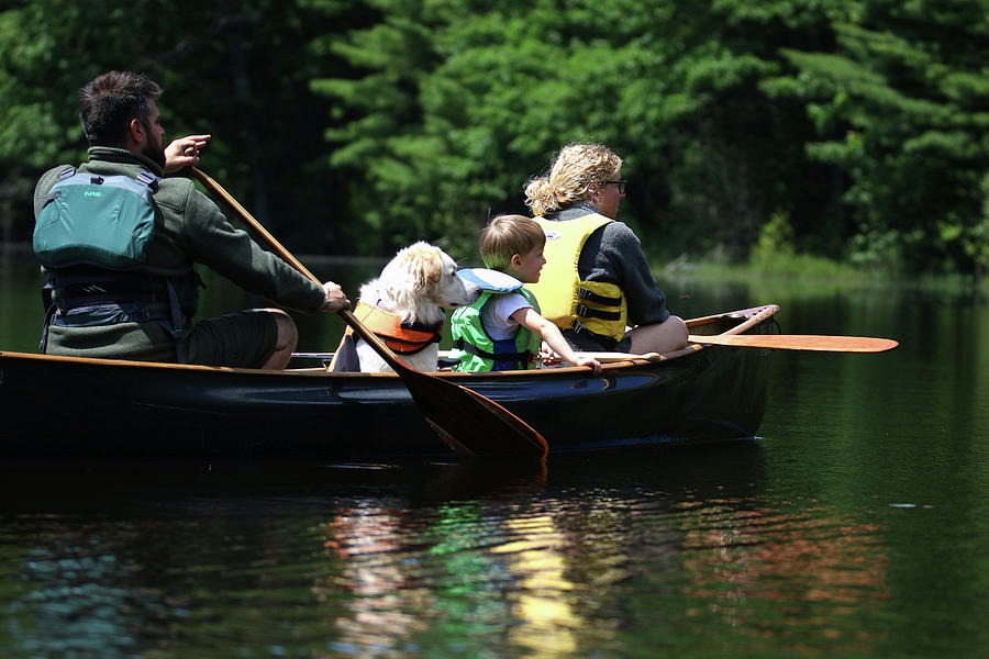 Family Canoeing Fun Photograph by Brook Burling