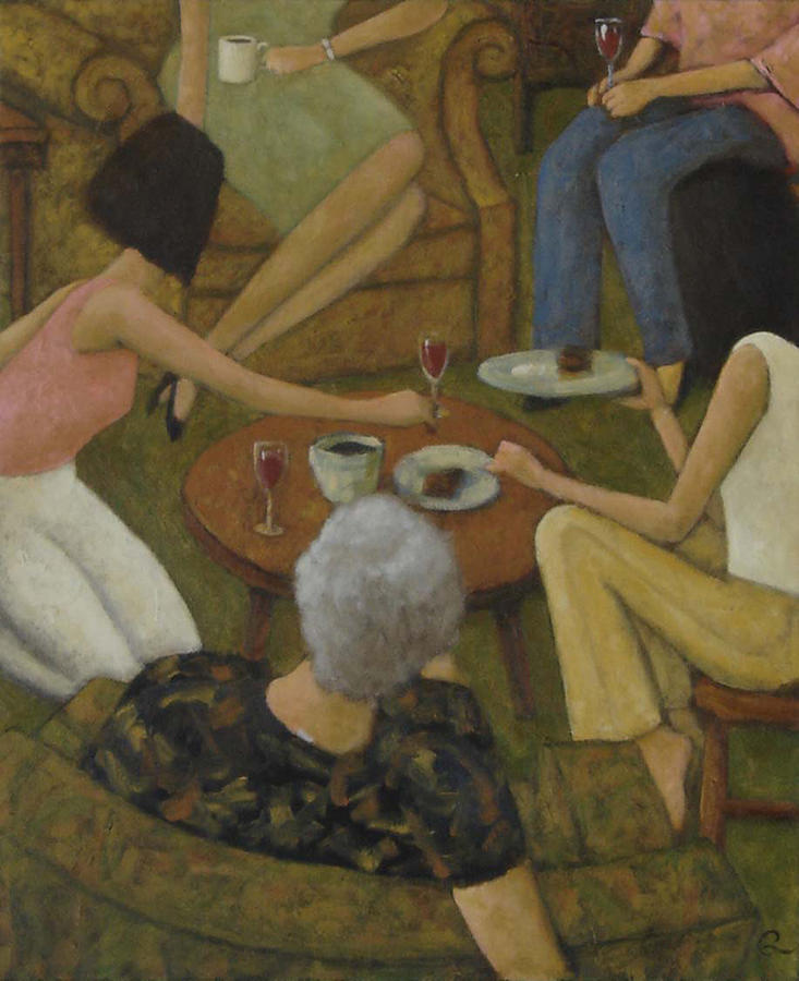 Family Gathering Painting by Glenn Quist