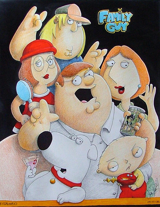 Family Guy Drawing by Felipe Galindo | Fine Art America