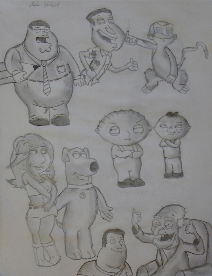 Family Guy First Episode Full Family Animation Drawing Signed by  Lot  11197  Heritage Auctions