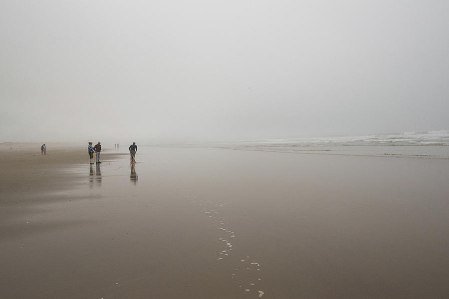 Family in Fog Photograph by Tom Cochran