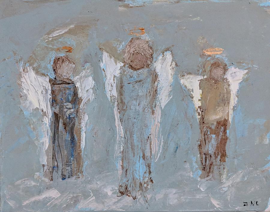 Family of Angels Painting by Jennifer Nease