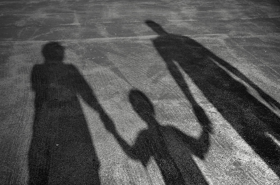 Family Photograph - Family of Shadows by Shawn Wood