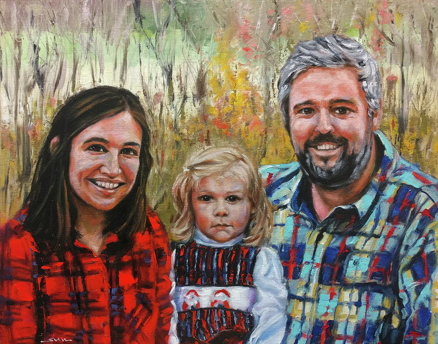 Family Portrait Painting by Sun Sohovich | Fine Art America