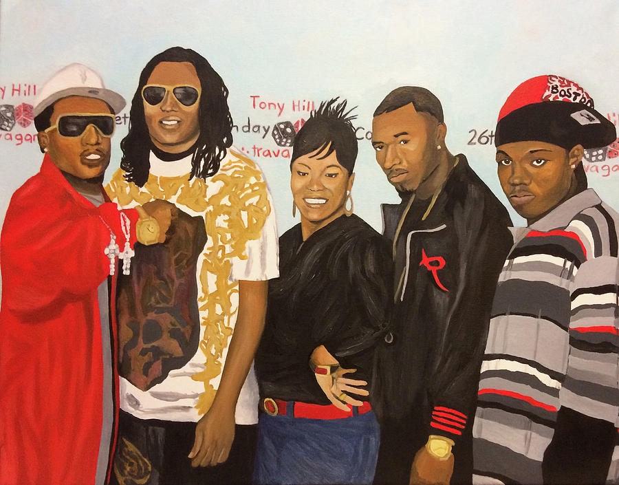Family Reunion Painting by Angelo Thomas