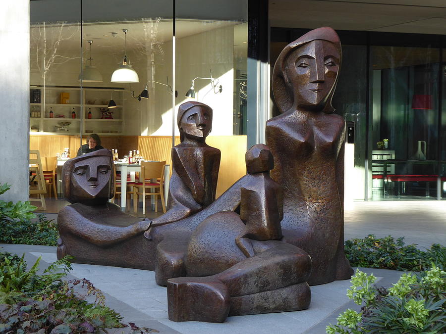 Family sculpture Photograph by Margaret Brooks