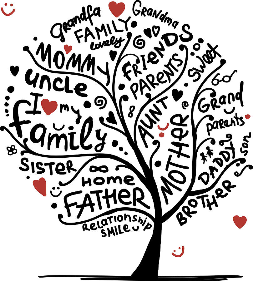 Family outlet tree tapestry