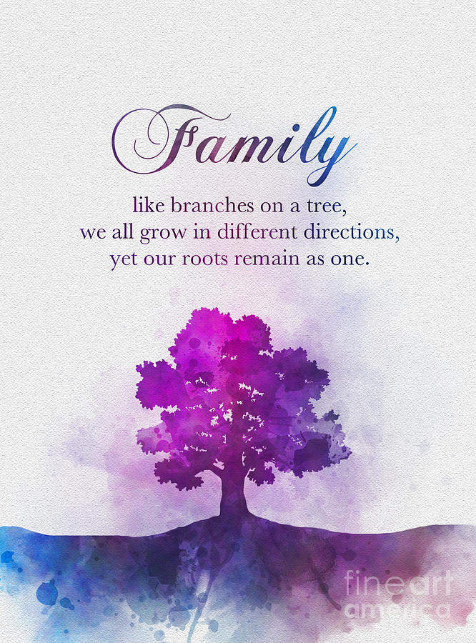 Family Tree Mixed Media by My Inspiration