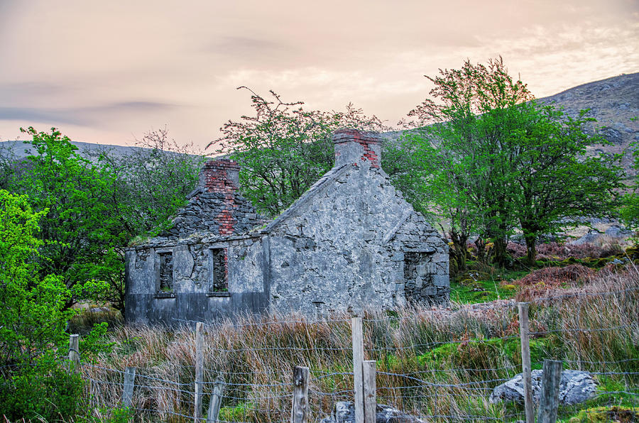 Cottage Photograph - Famine House - County Sligo Ireland by Bill Cannon