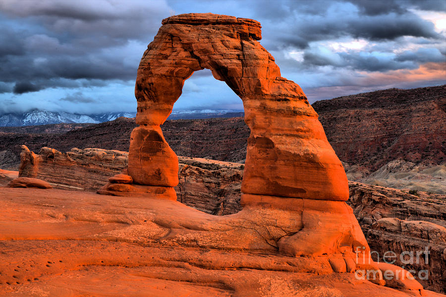 Famous Arch Sunset Photograph by Adam Jewell