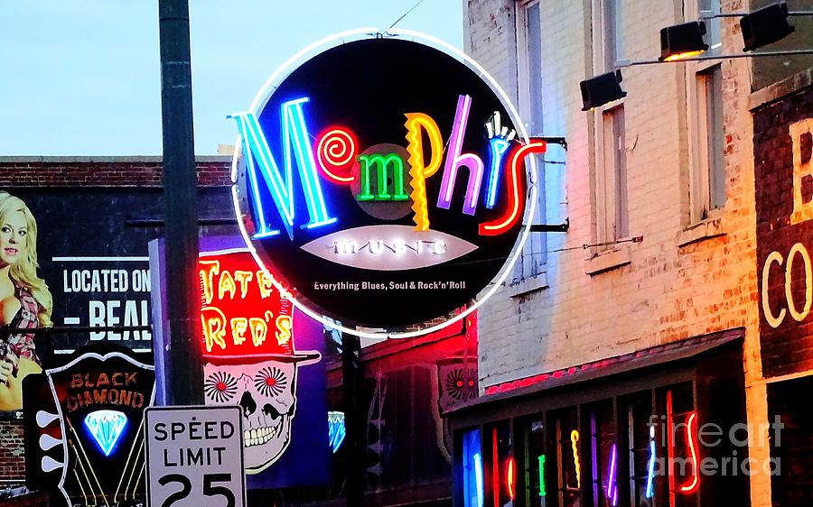 Famous Beale Street Memphis Sign Photograph by Billy Morris