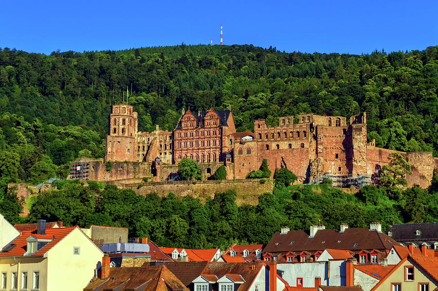 Famous castle ruins, Heidelberg, Germany Photograph by Elenarts - Elena Duvernay photo