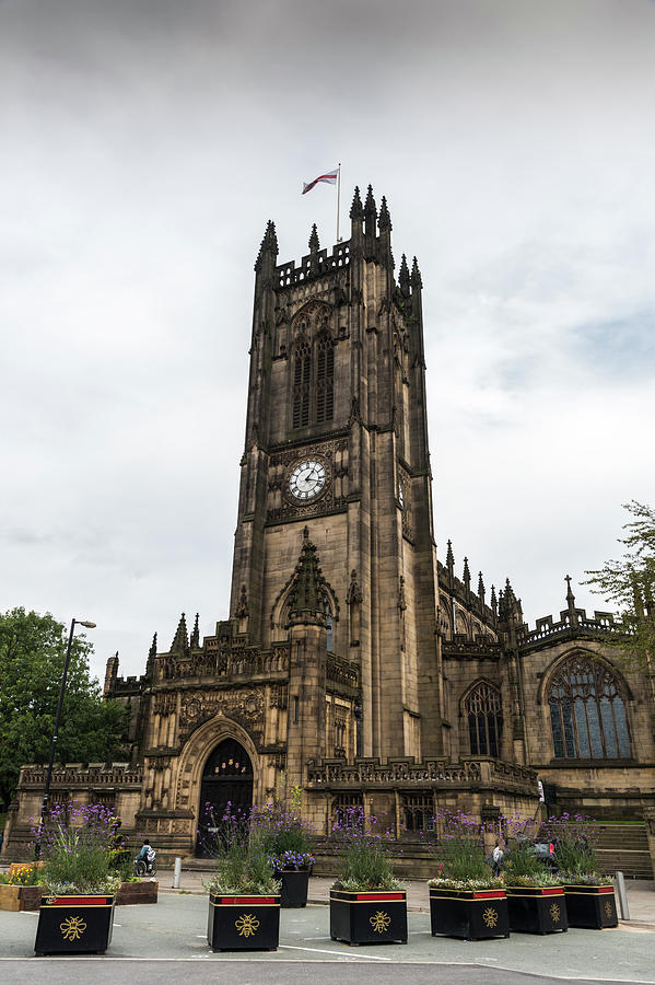Famous cathedral of Manchester, UK Photograph by Michalakis Ppalis