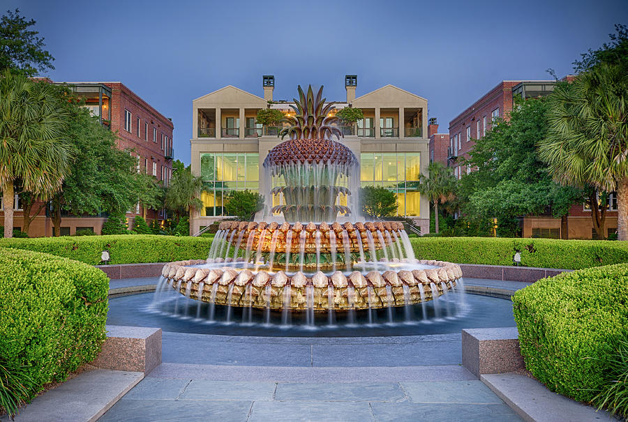 Famous Charleston Pineapple Fountain Photograph by Anthony Doudt