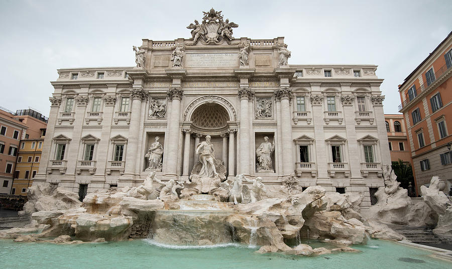 Famous Di trevi fountain in Rome Italy Photograph by Michalakis Ppalis