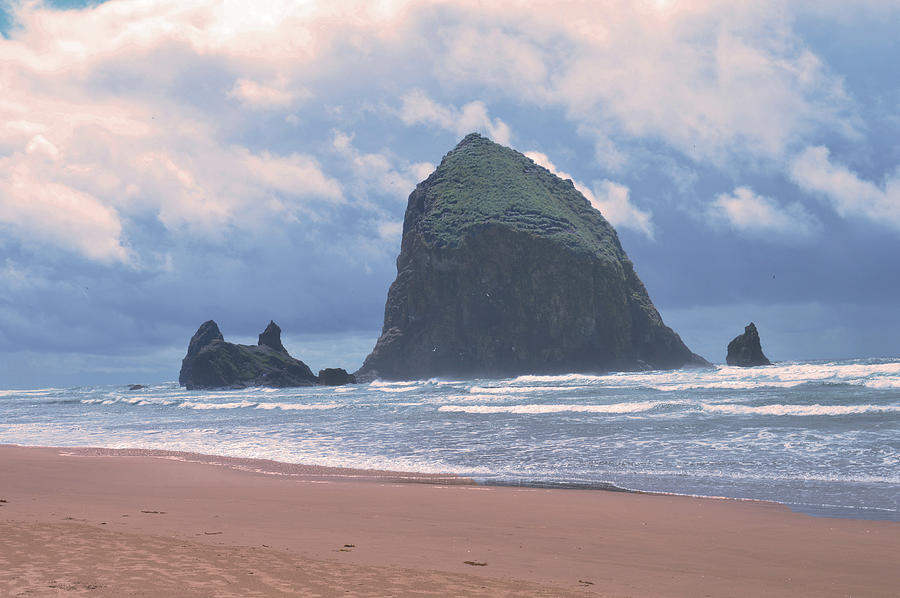 Famous Haystack Rock Oregon Photograph by Kathy Kelly