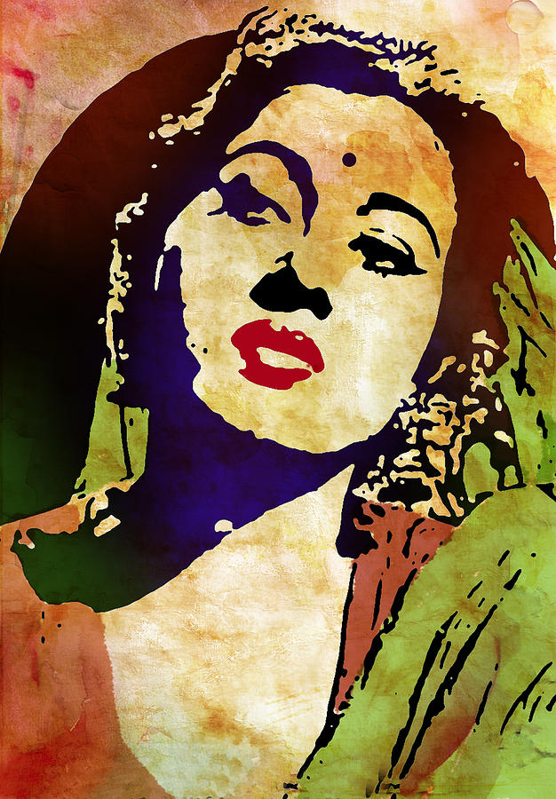 Portrait Digital Art - Famous Hindi Movie actress Madhubala by Susmita Mishra