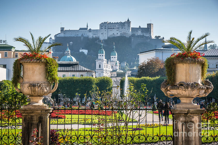 Famous Mirabell Gardens in Salzburg Photograph by JR Photography