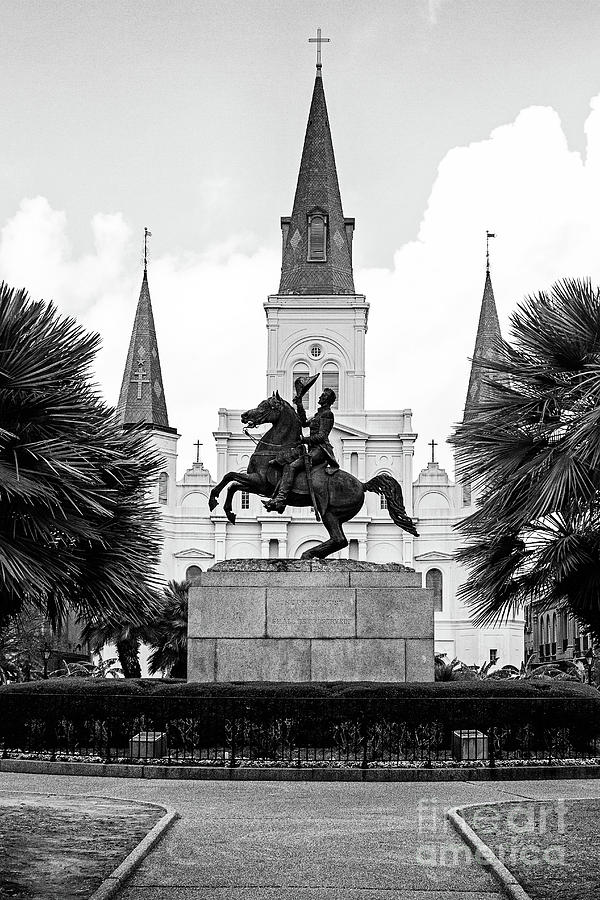 Famous New Orleans Landmark - BW Photograph by Scott Pellegrin
