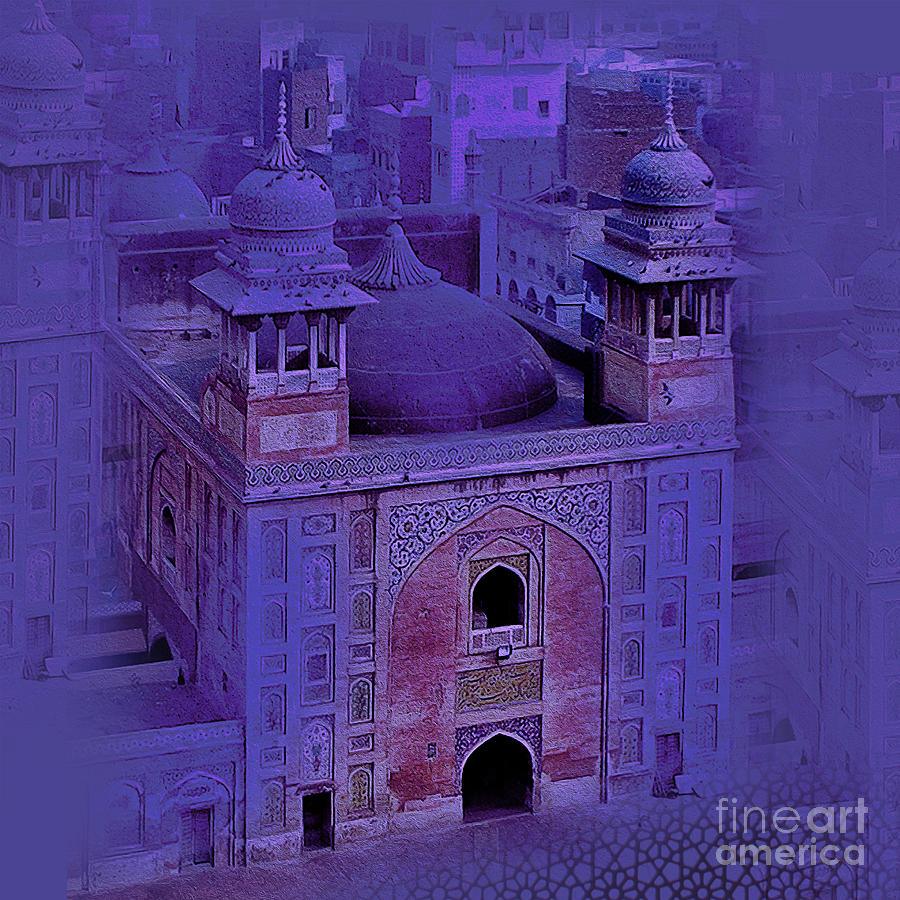 Famous Old Building of Lahore Pakistan 05 Painting by Gull G