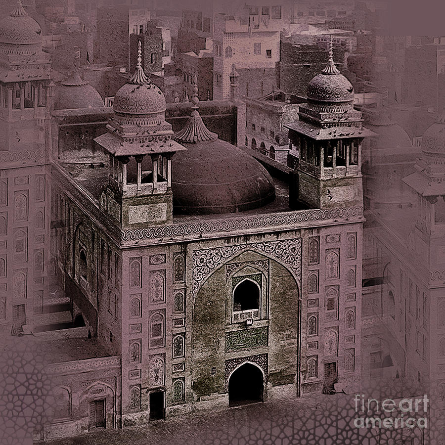 Famous Old Building Of Lahore Pakistan005 Painting by Gull G