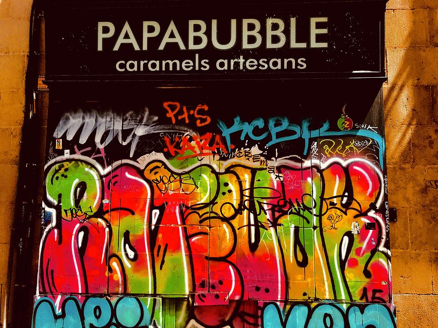 Famous PapaBubble Caramels in Barcelona Photograph by Funkpix Photo Hunter