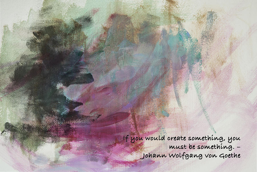 Famous Quotes von Goethe Digital Art by Patricia Lintner