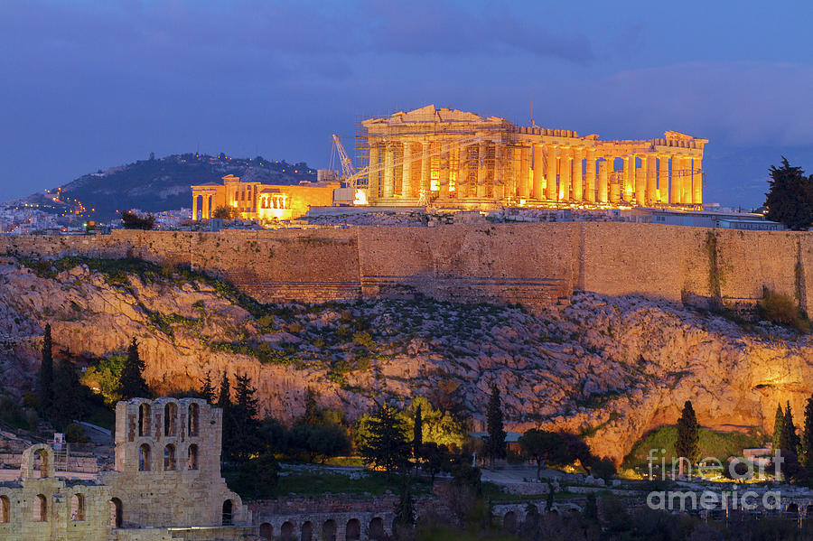 Famous skyline of Athens, Greece Photograph by Anastasy Yarmolovich