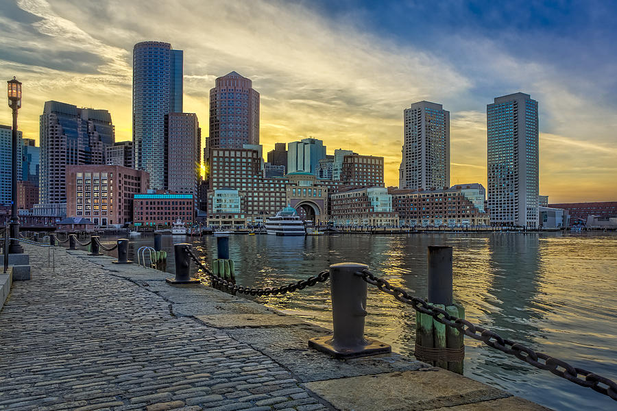 Boston Photograph - Fan Pier Boston Harbor by Susan Candelario