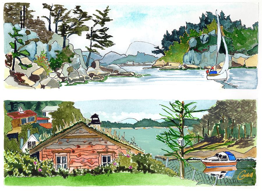 Fanafjord, Norway Painting by Joan Cordell