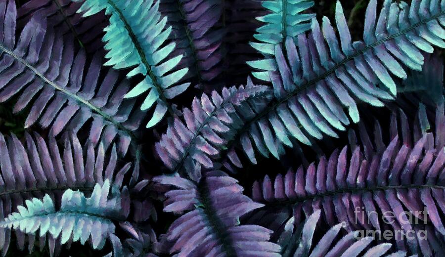 Fanciful Ferns in Purple Photograph by Patricia Strand