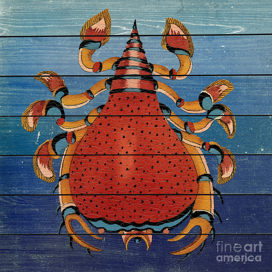 Fanciful Sea Creatures-JP3817 Painting by Jean Plout