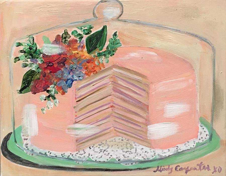 Cake Painting - Fancy Cake by Mindy Carpenter