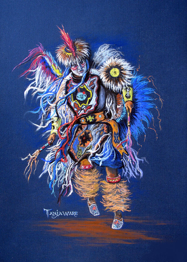 Native American Pastel - Fancy Dancer II by Tanja Ware
