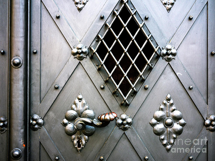 Fancy Door in the Jewish Quarter Prague Photograph by John Rizzuto