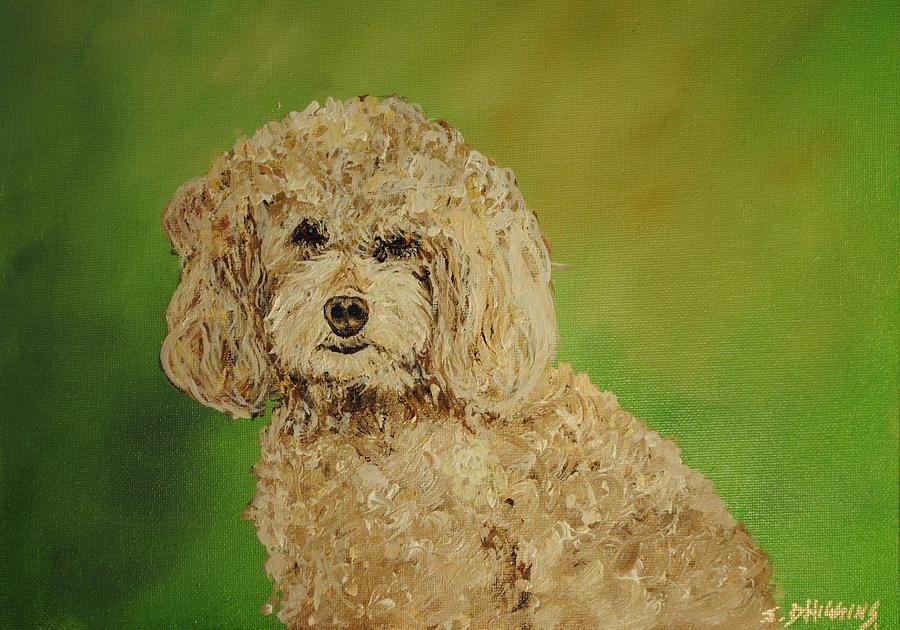 Poodle Painting - Fancy Girl by James Higgins