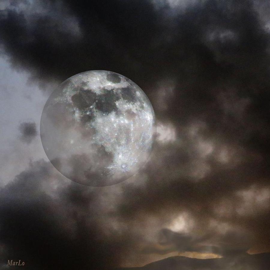 Fancy Moon Photograph by Mary De Long - Pixels