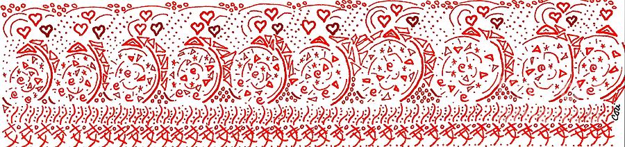 Fancy Reds Drawing by Corinne Carroll