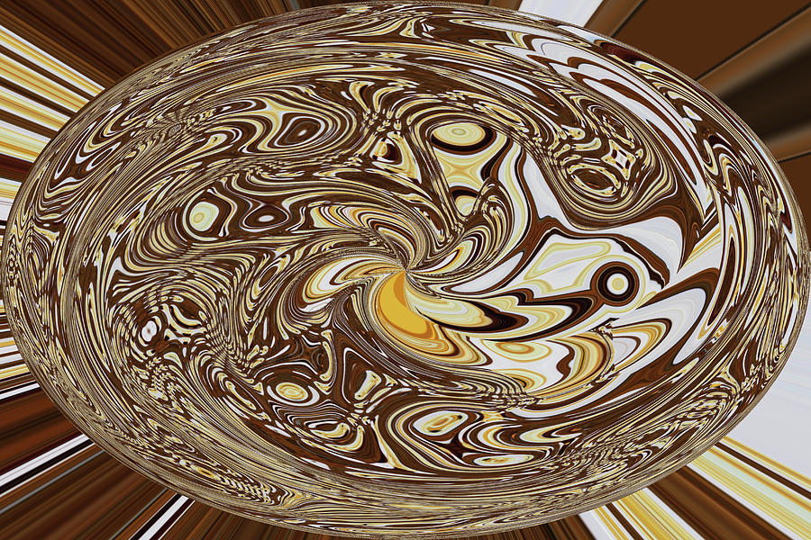 Fancy Sphere Abstract Digital Art by Tom Janca