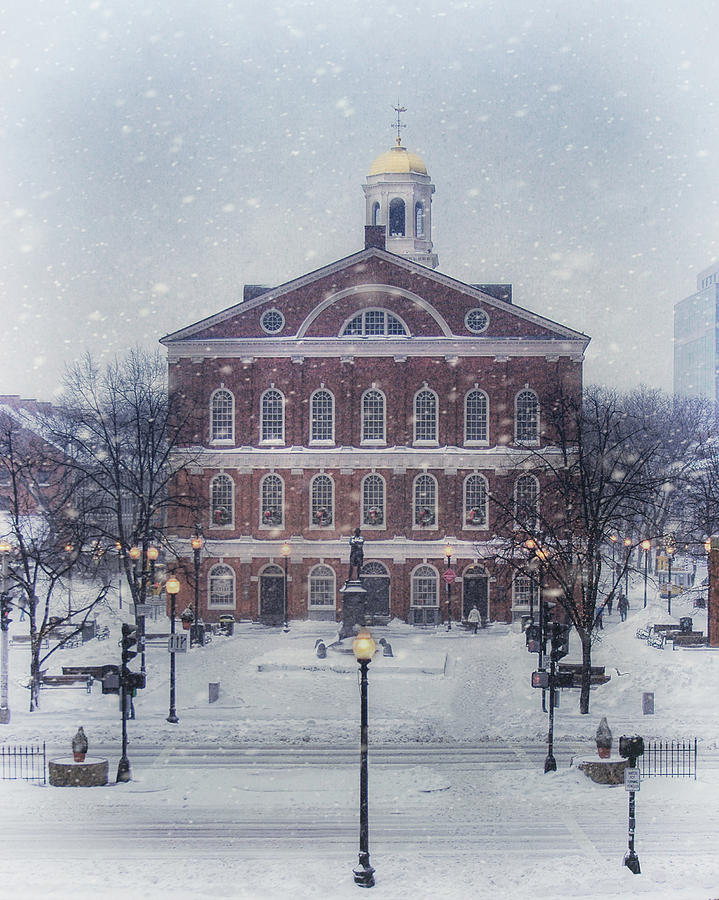 Boston Photograph - Faneuil Hall Holidays by Joann Vitali